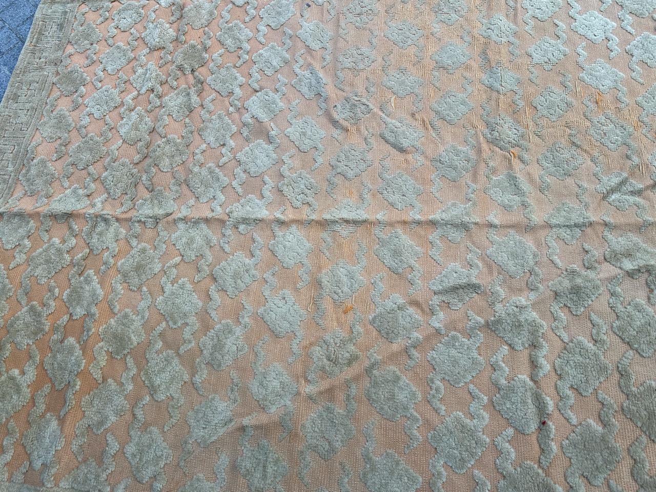 Large mid century French Cogolin rug For Sale 9
