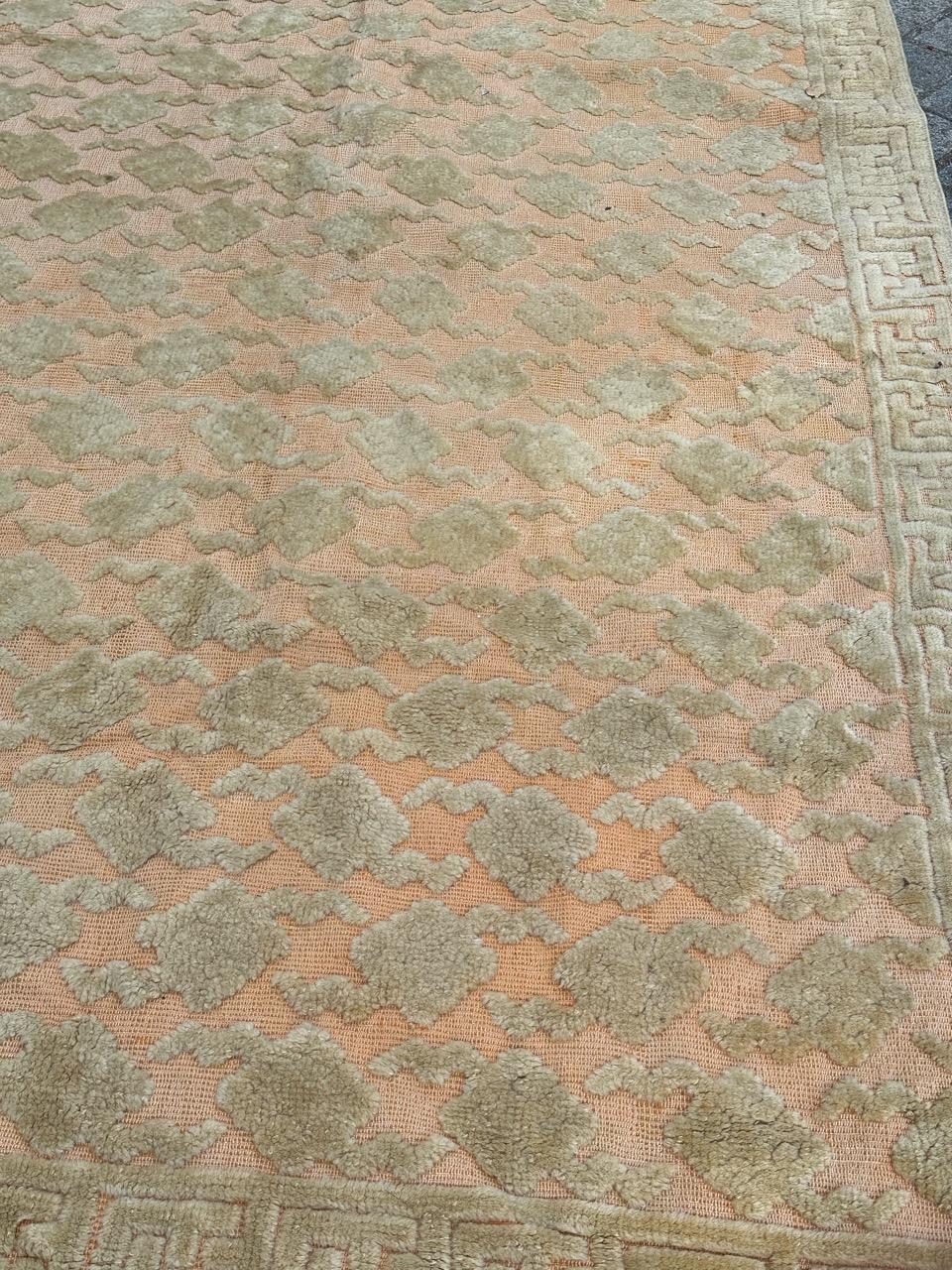Large mid century French Cogolin rug For Sale 11
