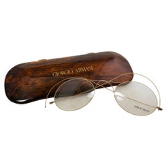 Grand coffret factice français du milieu du siècle dernier Georgio Armani en verre imitation écaille de tortue