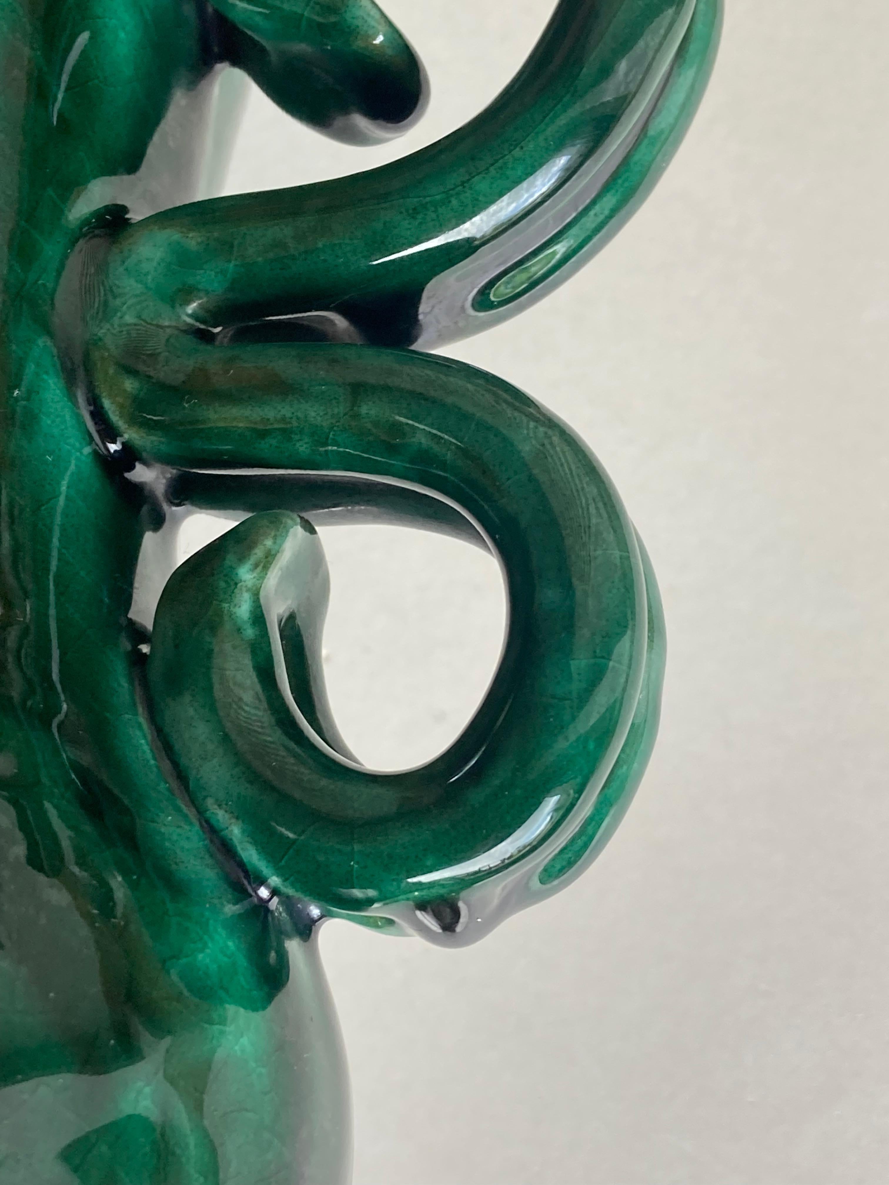 Ceramica Grande vaso in gres francese di metà secolo firmato da Jean Austruy (1910-2012) in vendita