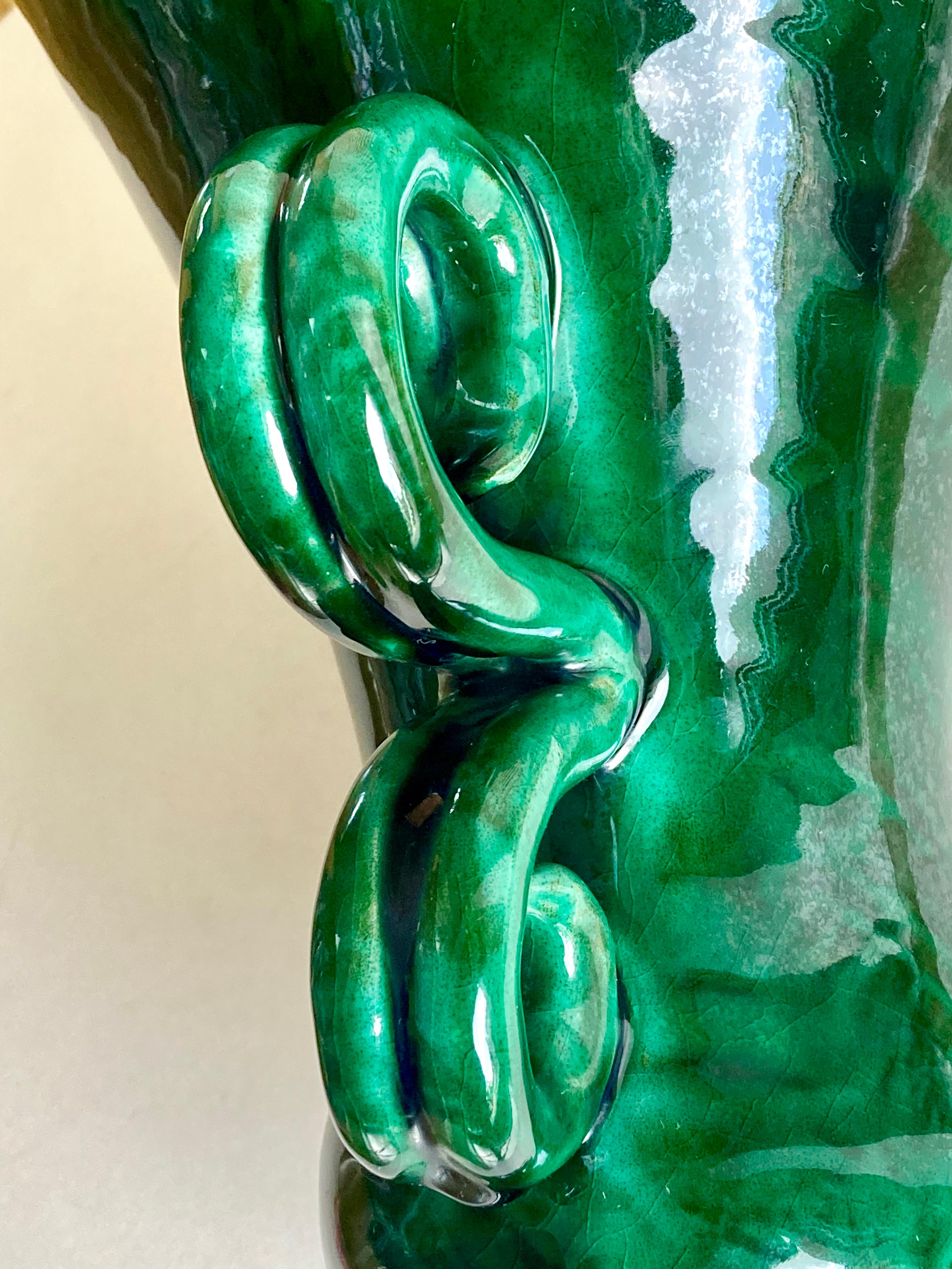 Grande vaso in gres francese di metà secolo firmato da Jean Austruy (1910-2012) in vendita 1