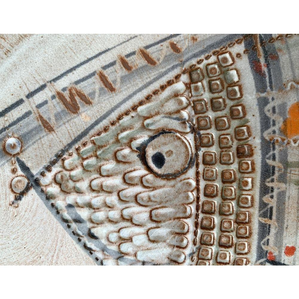 Large Mid-Century German Ceramic Fish Plate, 1960s For Sale 2