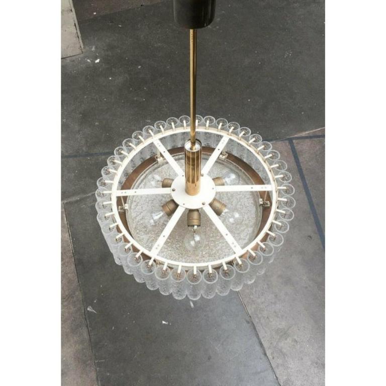 Large Mid-Century German Chandelier from Doria Leuchten, 1960s For Sale 6