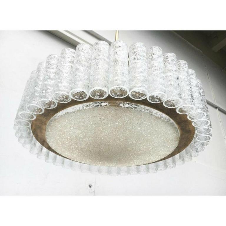 Mid-Century Modern Large Mid-Century German Chandelier from Doria Leuchten, 1960s For Sale