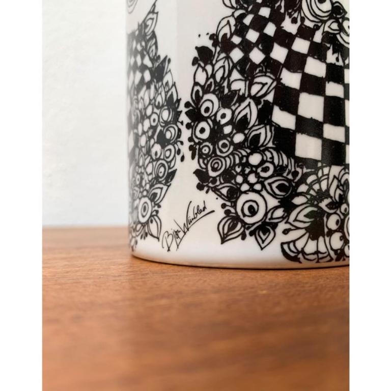 Mid-Century moderno Grande vaso Flora tedesco di metà secolo di Bjørn Wiinblad per Rosenthal, anni '60 in vendita