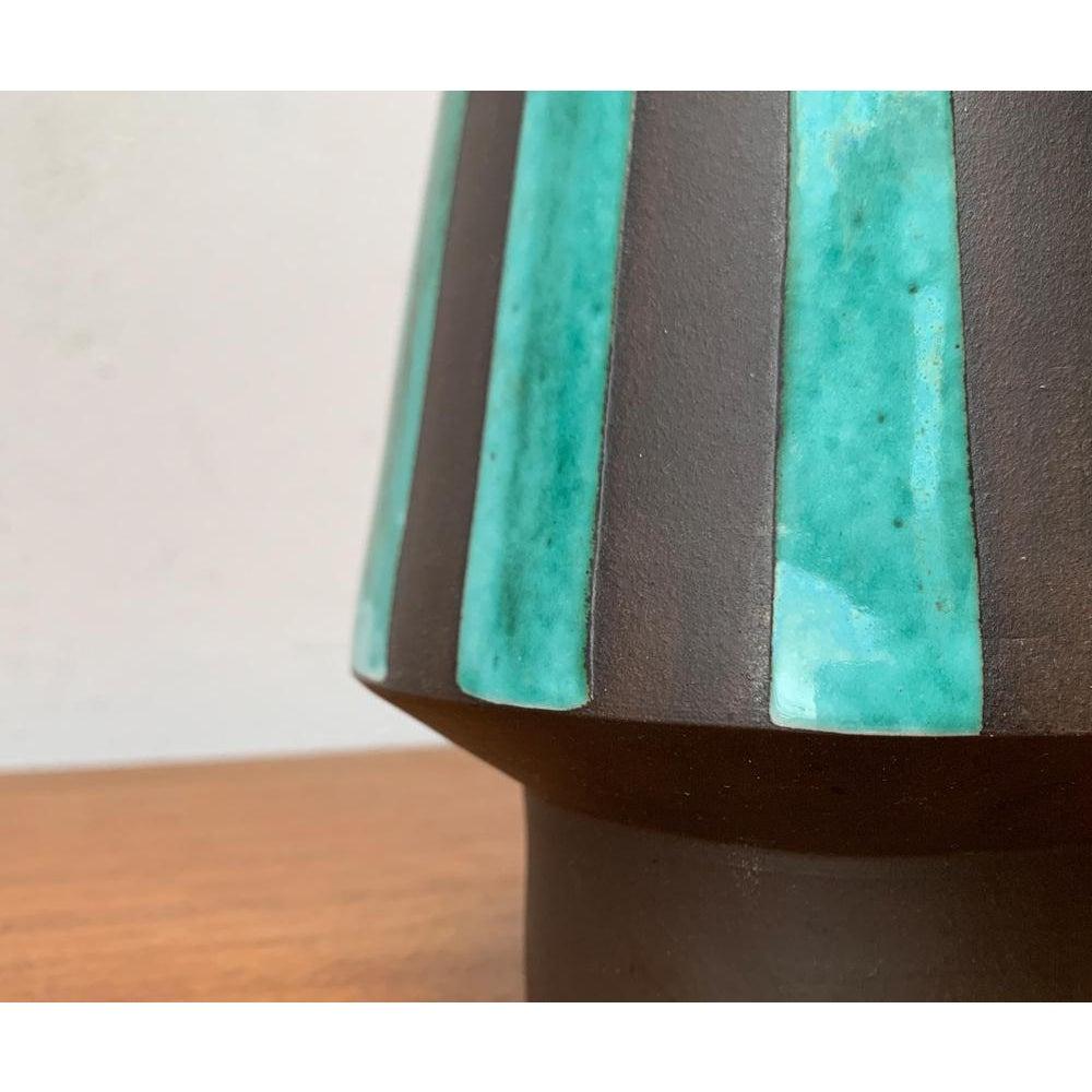 Large Mid-Century German Minimalist Studio Pottery Vase from BKW, 1960s For Sale 4
