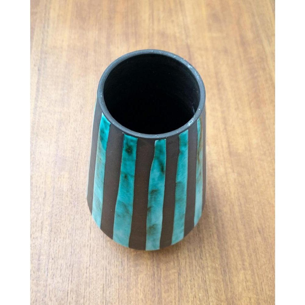 Large Mid-Century German Minimalist Studio Pottery Vase from BKW, 1960s For Sale 5