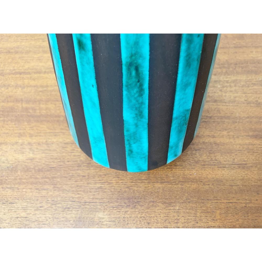Mid-Century Modern Large Mid-Century German Minimalist Studio Pottery Vase from BKW, 1960s For Sale