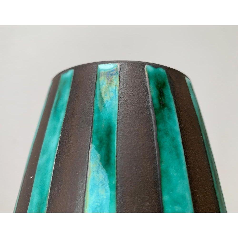 Large Mid-Century German Minimalist Studio Pottery Vase from BKW, 1960s In Excellent Condition For Sale In Hamburg, DE