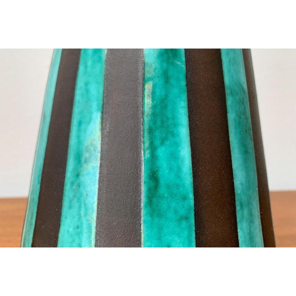 Ceramic Large Mid-Century German Minimalist Studio Pottery Vase from BKW, 1960s For Sale