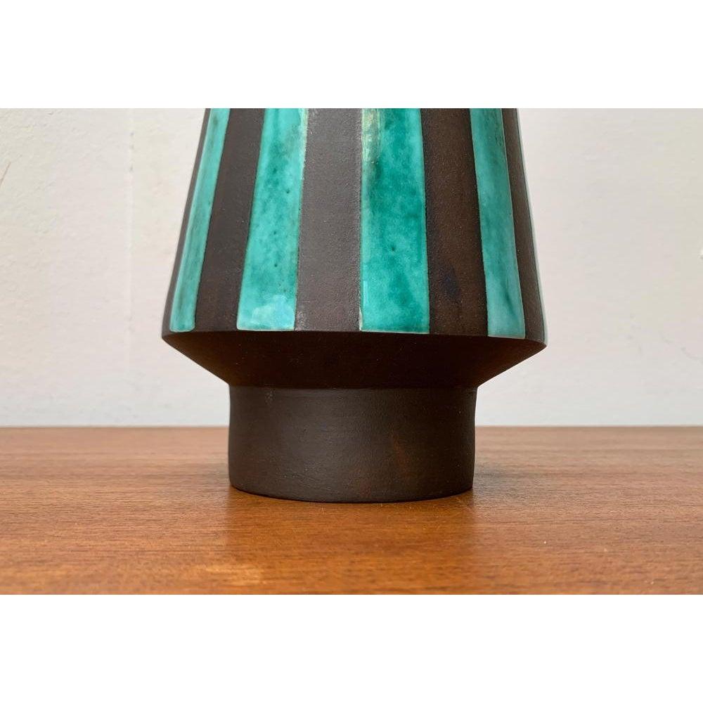 Large Mid-Century German Minimalist Studio Pottery Vase from BKW, 1960s For Sale 1