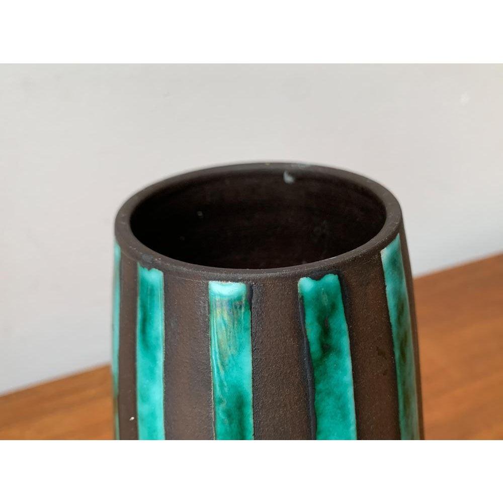 Large Mid-Century German Minimalist Studio Pottery Vase from BKW, 1960s For Sale 2
