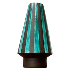 Grande vaso minimalista tedesco di metà secolo in Studio Pottery di BKW, anni '60
