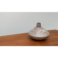 Große deutsche Keramikvase mit Kranich-Ornament aus der Jahrhundertmitte von Cortendorf, 1960er Jahre