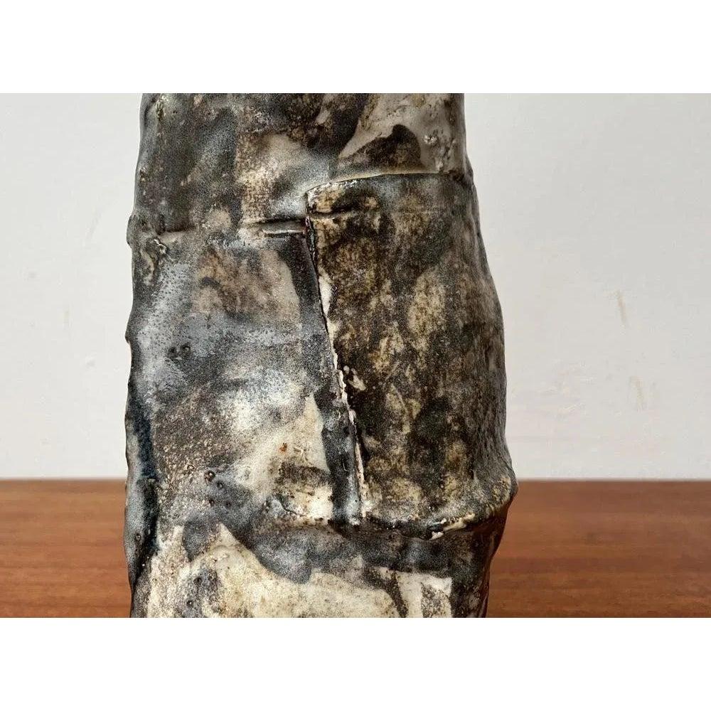 Large Mid-Century German Studio Pottery Brutalist Sculptural Vase, 1960s, in Very Good conditions. Designed 1960 to 1969.

Additional information:
Material: Ceramic
Color: Beige
Styles: Brutalist, Mid-Century Modern
Country of Origin: Germany
Item
