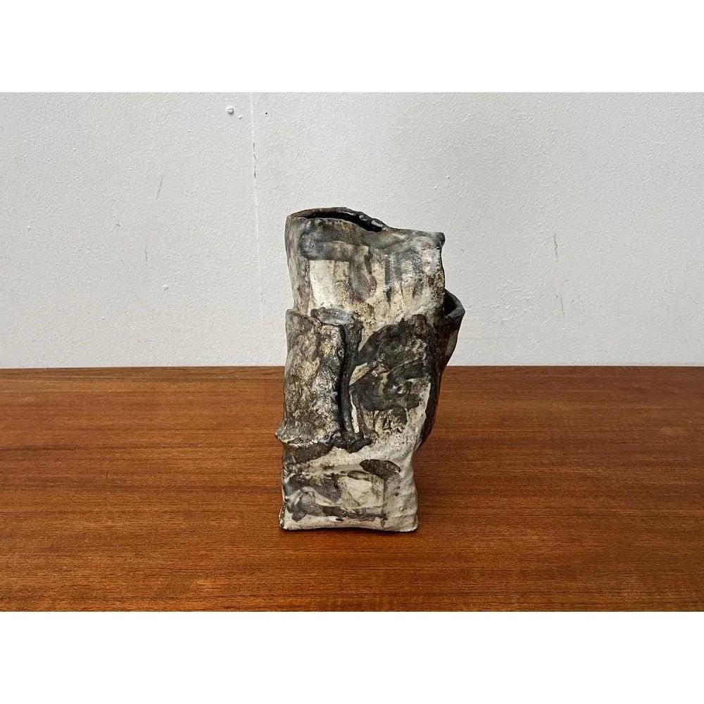 Large Mid-Century German Studio Pottery Brutalist Sculptural Vase, 1960s For Sale 1