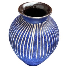 Grande vaso da terra di metà secolo in Studio Pottery tedesco, anni '60