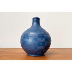 Large Mid-Century German Studio Pottery Floor Vase by Wilhelm Kagel, 1960s