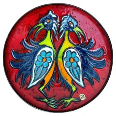 Large Mid-Century Germany Wall Plate from Gebr. H.U.G. Claussen, 1960s