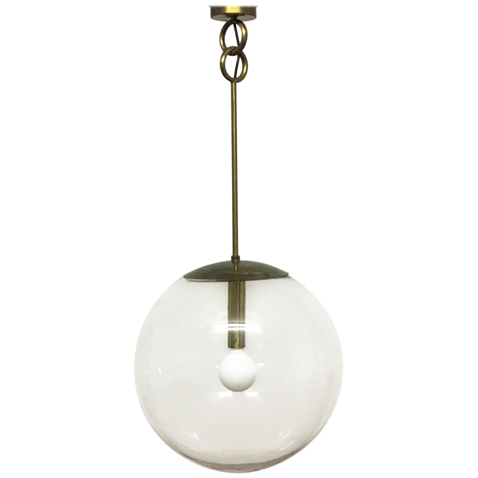 MOD Midcentury Extra Large Acrylic Globe Pendant Light at 1stDibs