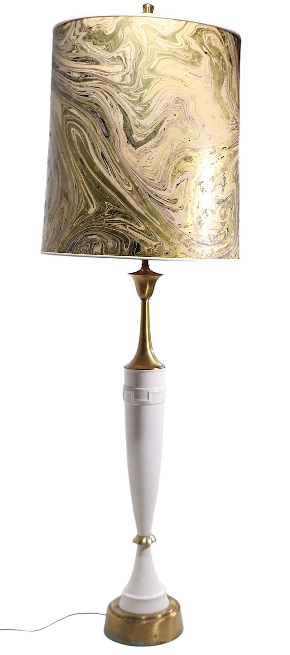 Large Mid Century Hollywood Regency  Table Lamp by Rembrandt For Sale 4