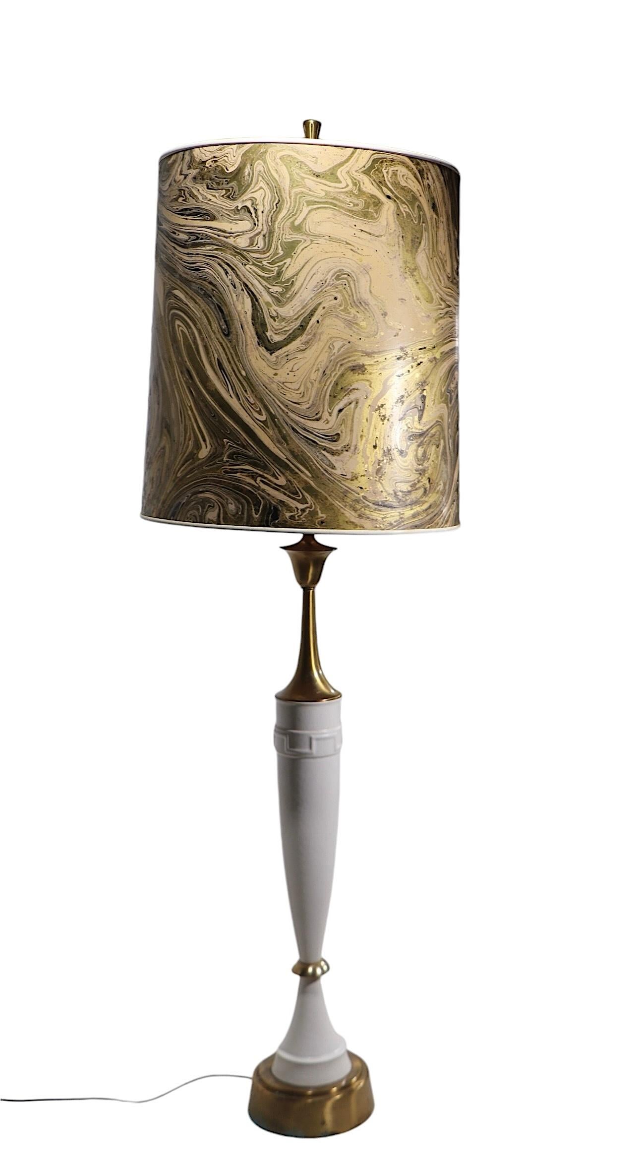 Large Mid Century Hollywood Regency  Table Lamp by Rembrandt For Sale 5