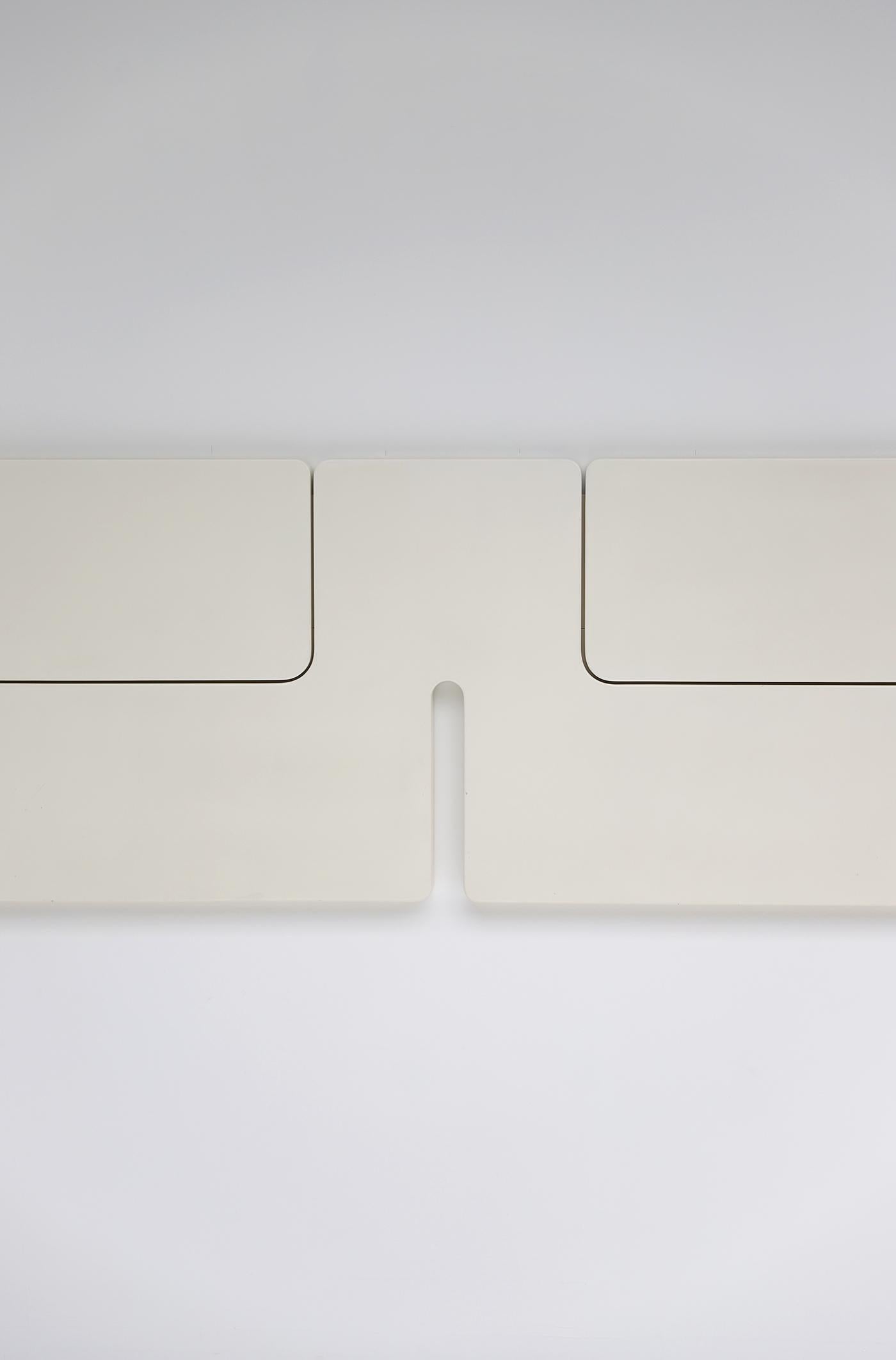 Gran escultura de pared impresionante de mediados de siglo de Claire Bataille 1970 Lacado en venta