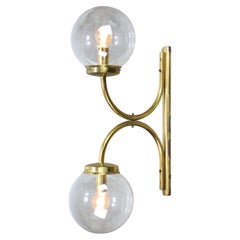 Large Mid-Century Italian Brass Wall or Ceiling Lamp, 1960s