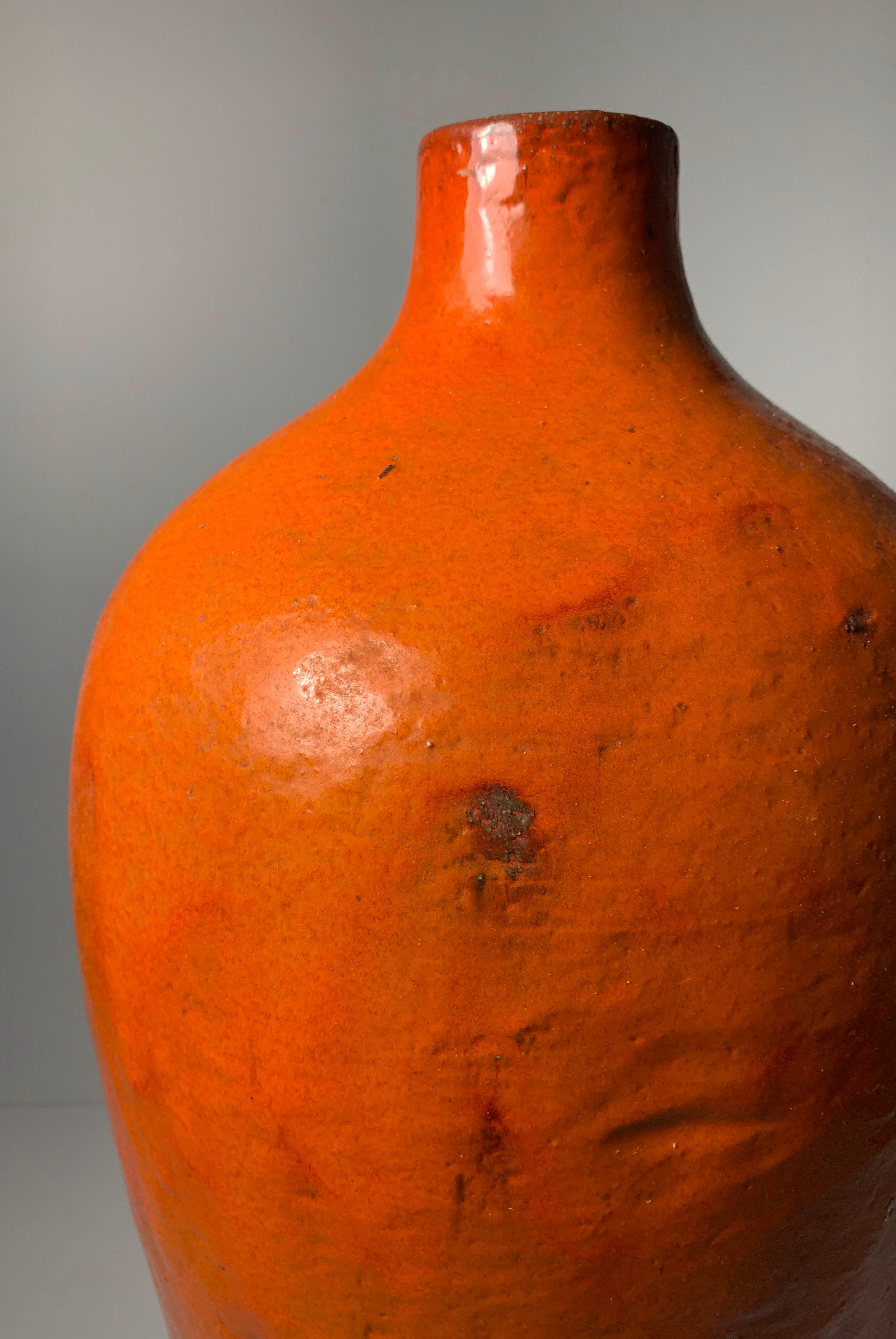 Large Midcentury Italian Ceramic Lamp Attributed to Aldo Londi for Bitossi For Sale 3