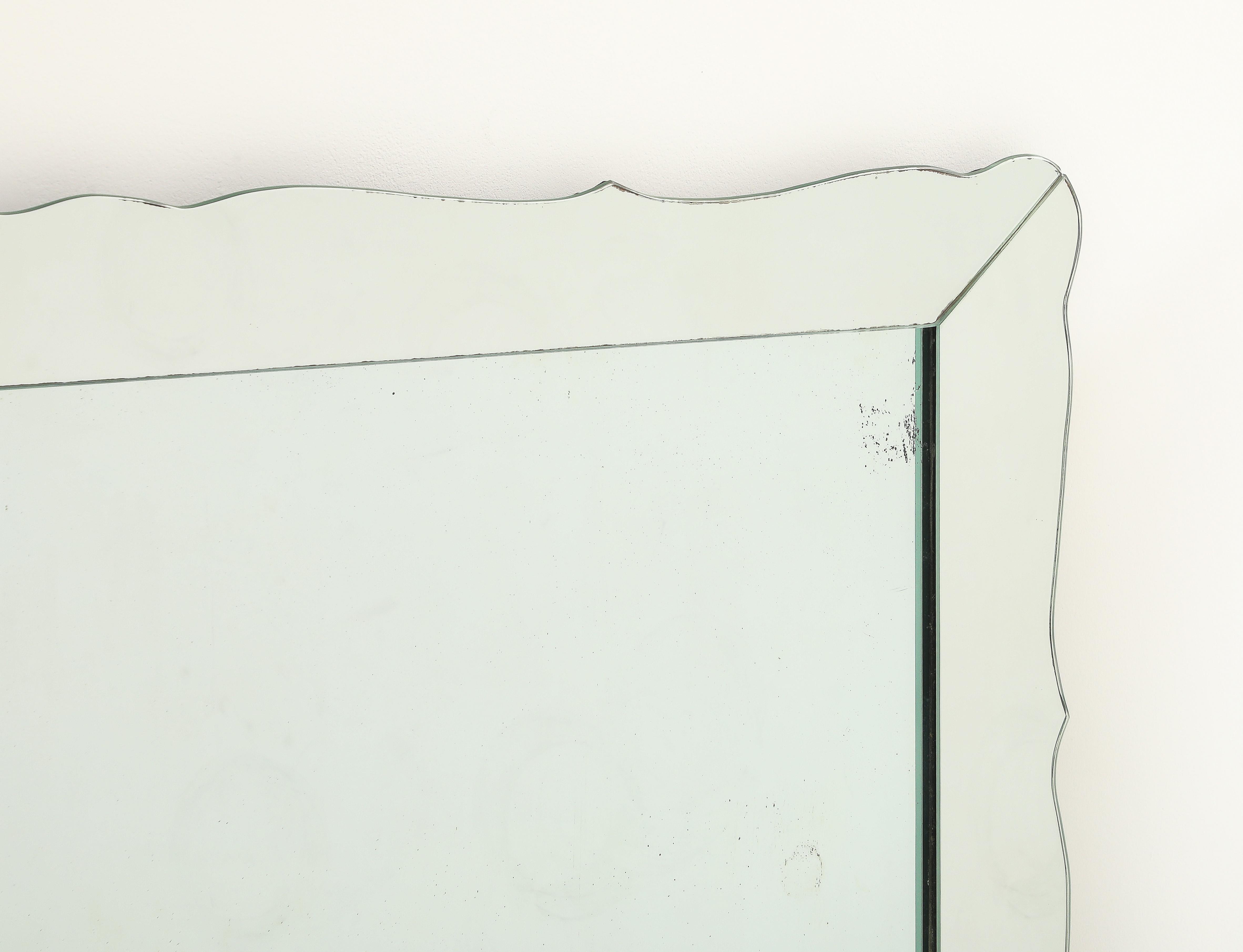 Grand miroir italien du milieu du siècle en vente 4
