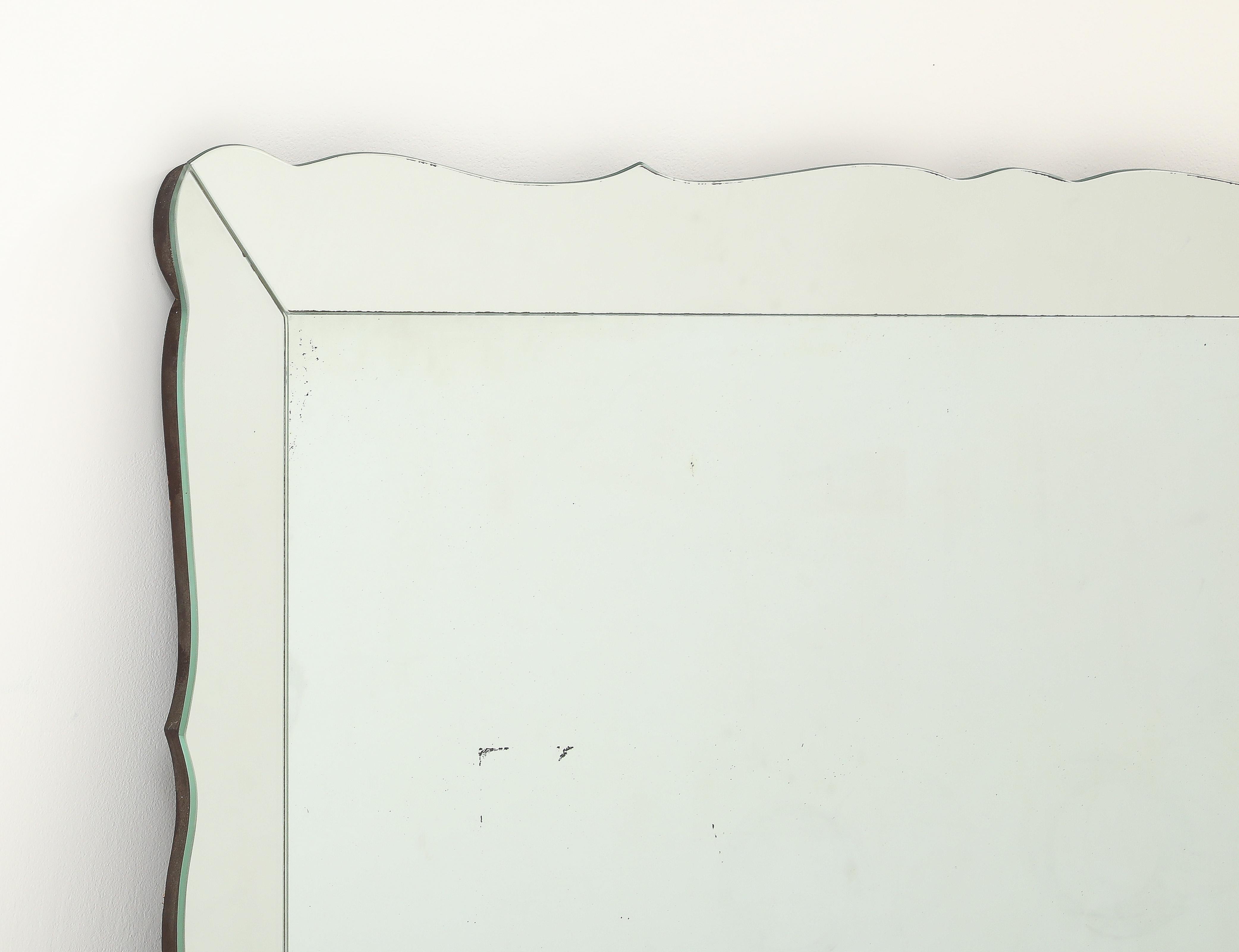 Grand miroir italien du milieu du siècle en vente 5