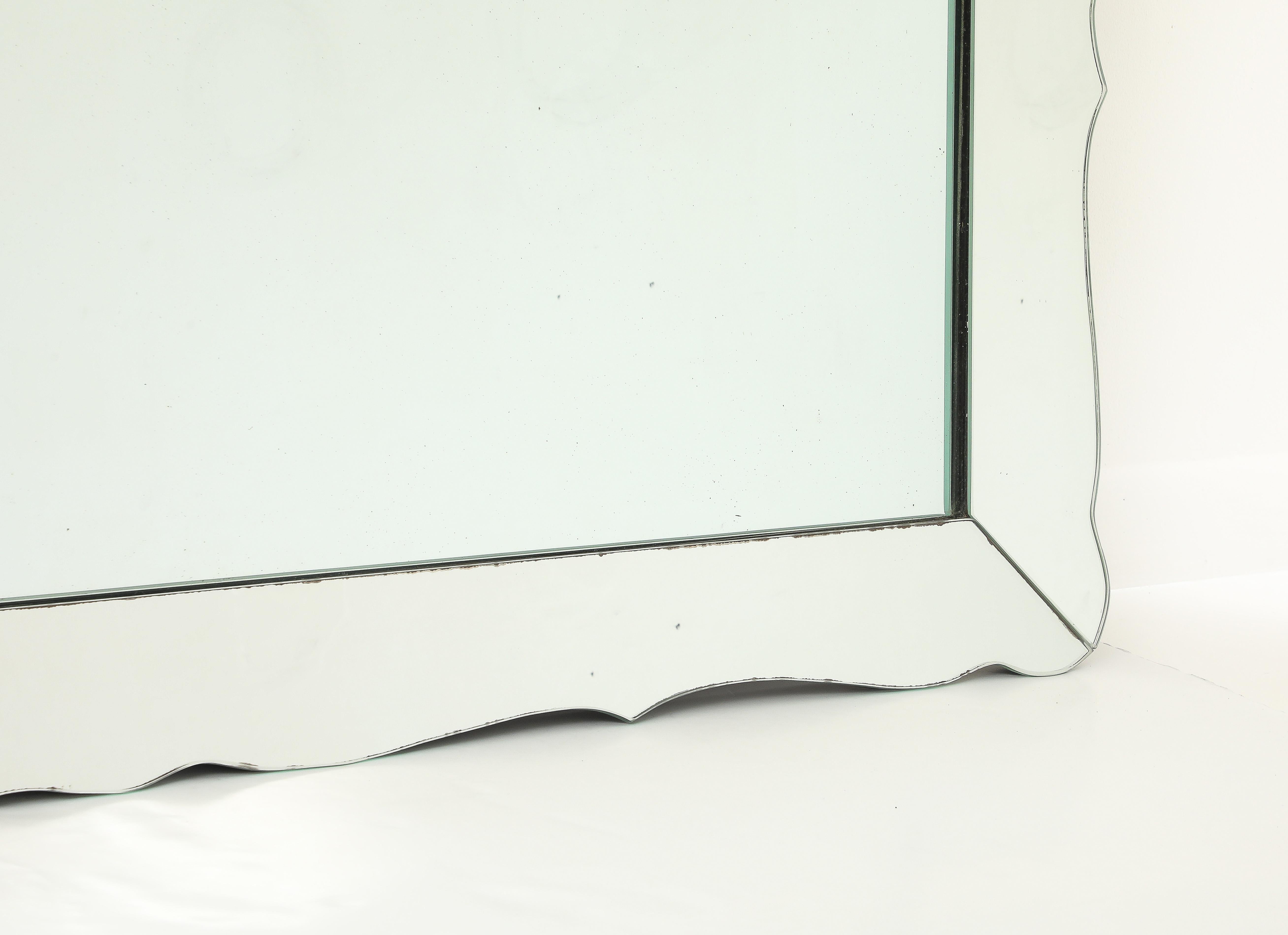 Grand miroir italien du milieu du siècle en vente 2