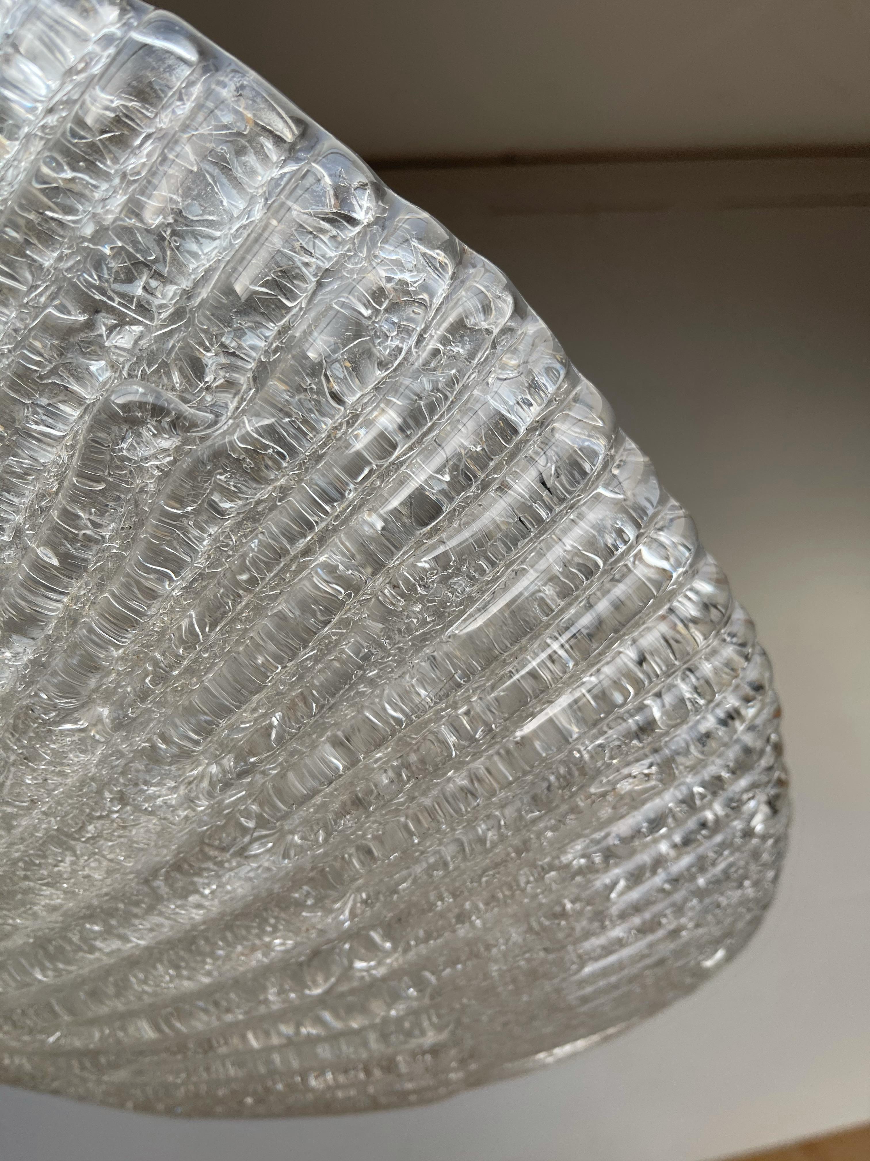 Große italienische Muranoglas-Kunst-Einbauleuchte / Lampe aus der Mitte des Jahrhunderts im Angebot 10