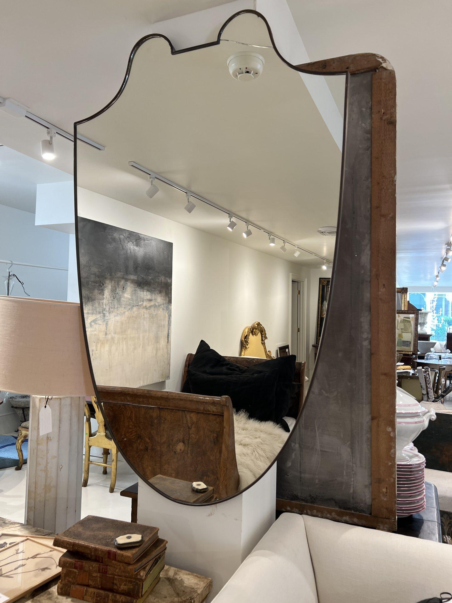 20ième siècle Grand miroir italien du milieu du siècle dernier en vente