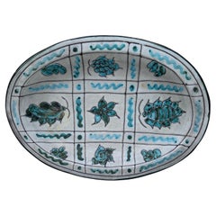 Large Mid-Century Jerome Massier Platter Vallauris, circa 1950