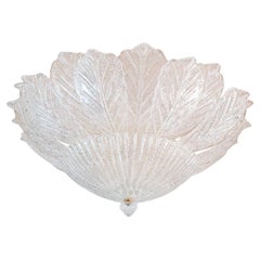 Large Murano Glass Flush-Mount Chandelier,  by Barovier & Toso