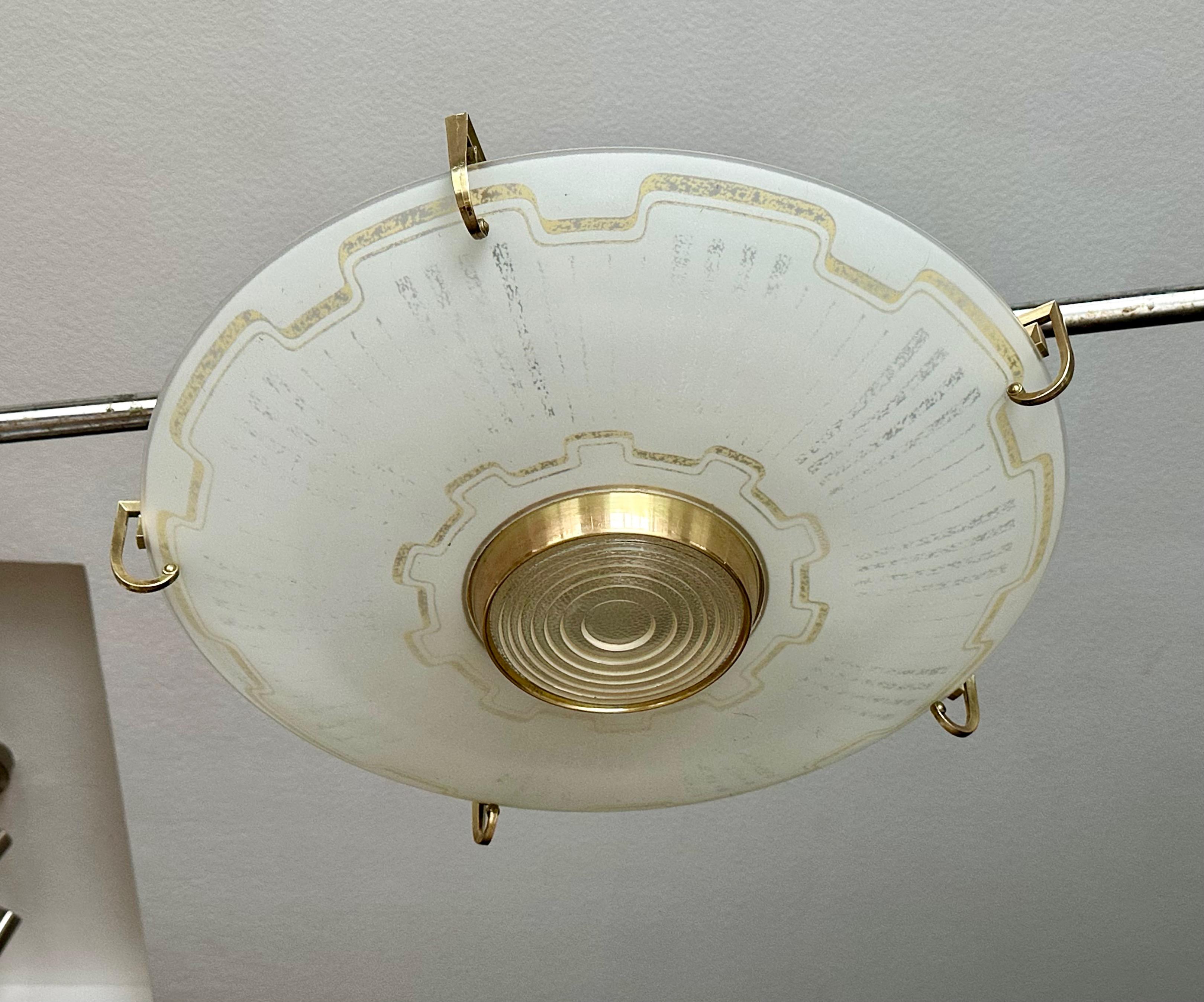 Metallo Grande lampada ad incasso Lightolier Pacemaker di metà secolo in vendita