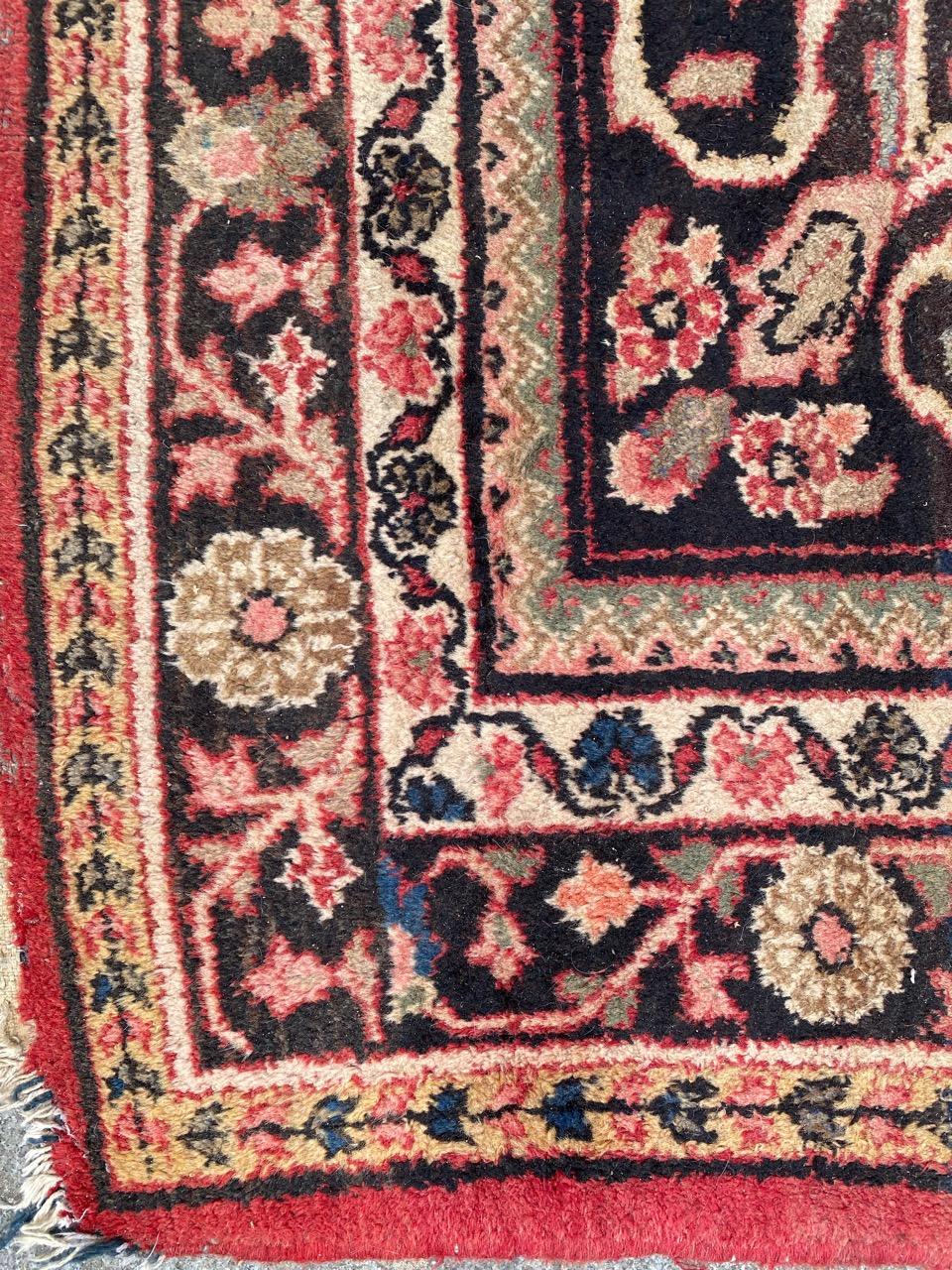 Large Mid Century Mahal Rug For Sale 4