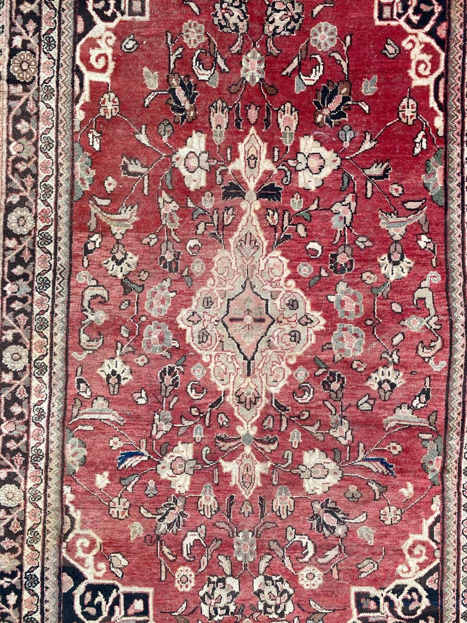 Sultanabad Large Mid Century Mahal Rug For Sale