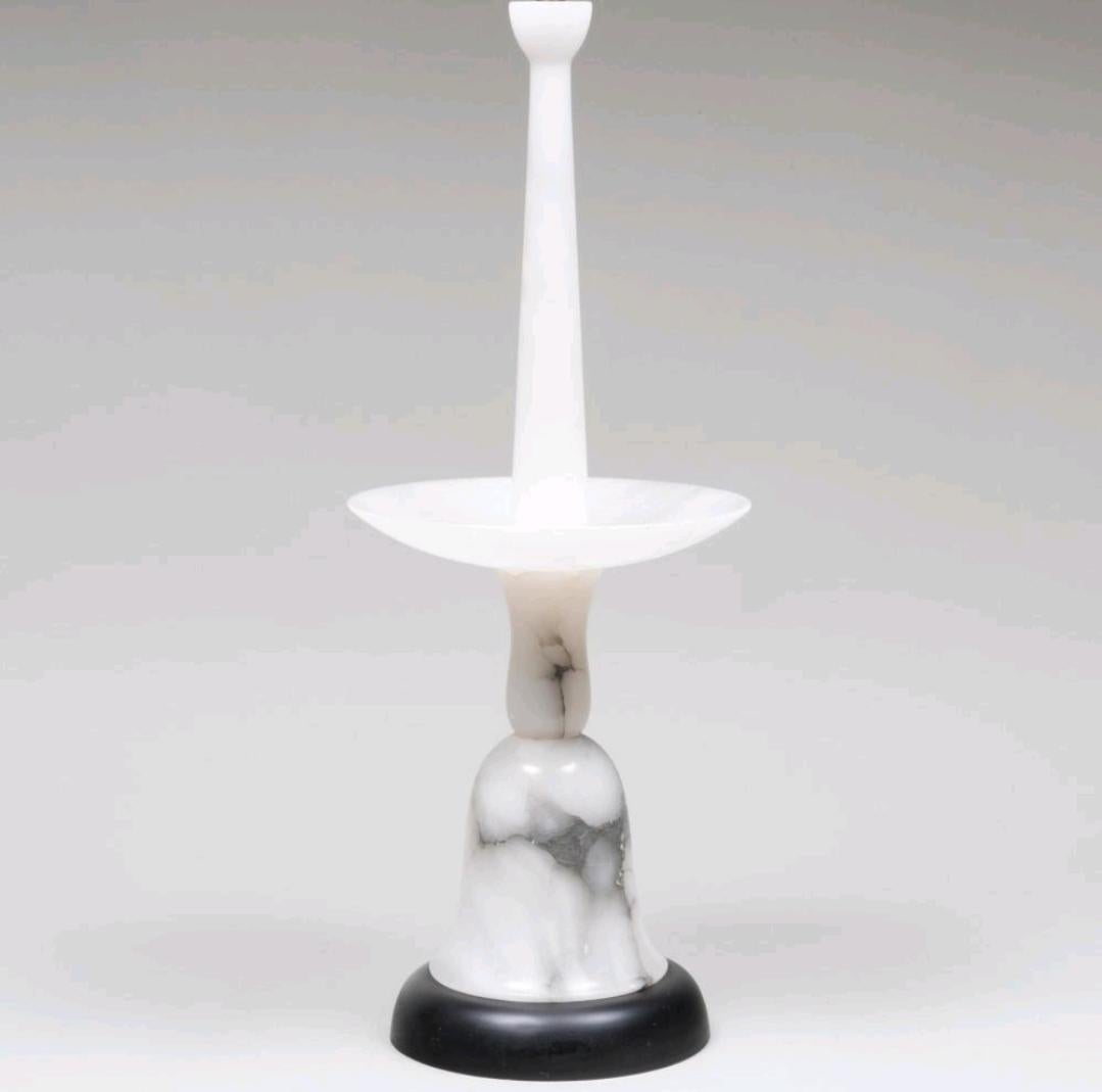Mid-Century Modern Large Midcentury Marble Lamp For Sale