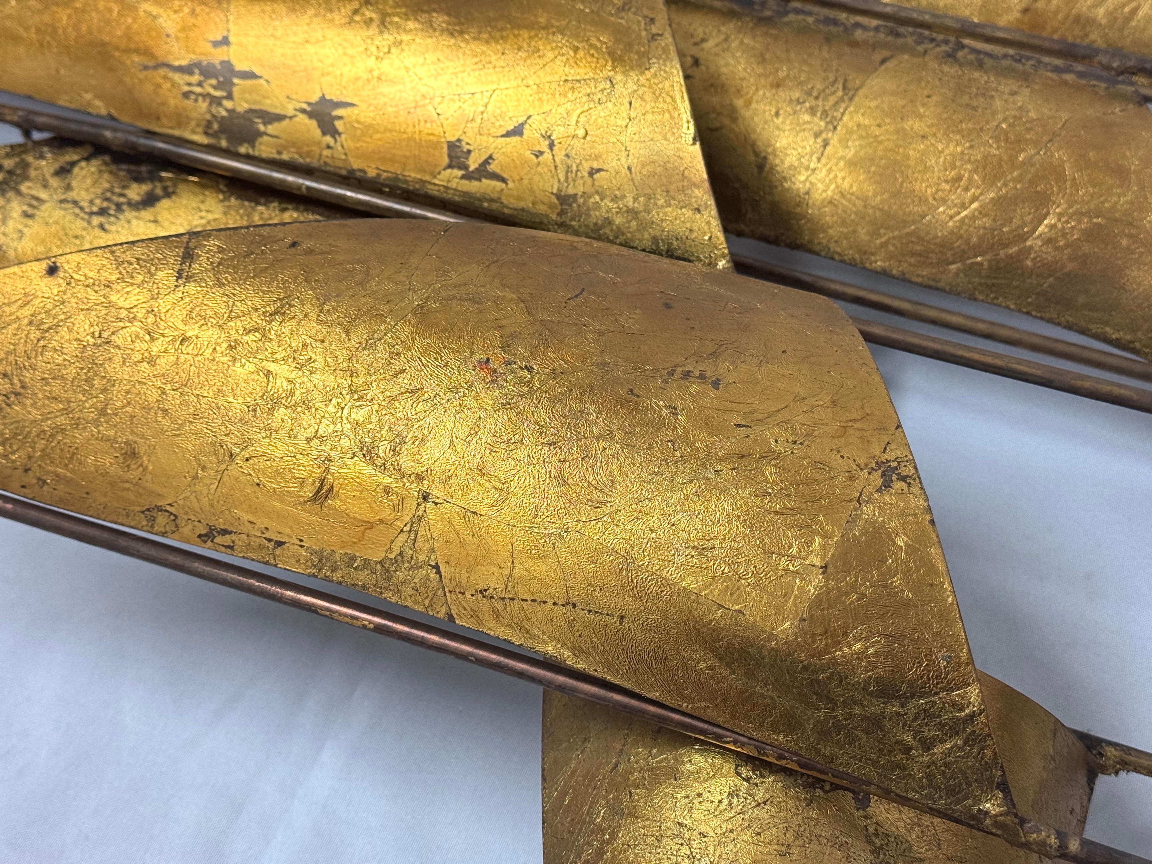 Gran escultura de metal de mediados de siglo de un velero en venta 8