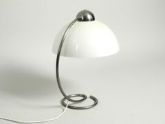 Large Midcentury Metal Table Lamp with Plastic Shade by Schanzenbach, Germany