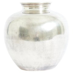 Large Mid-Century Metal Vase