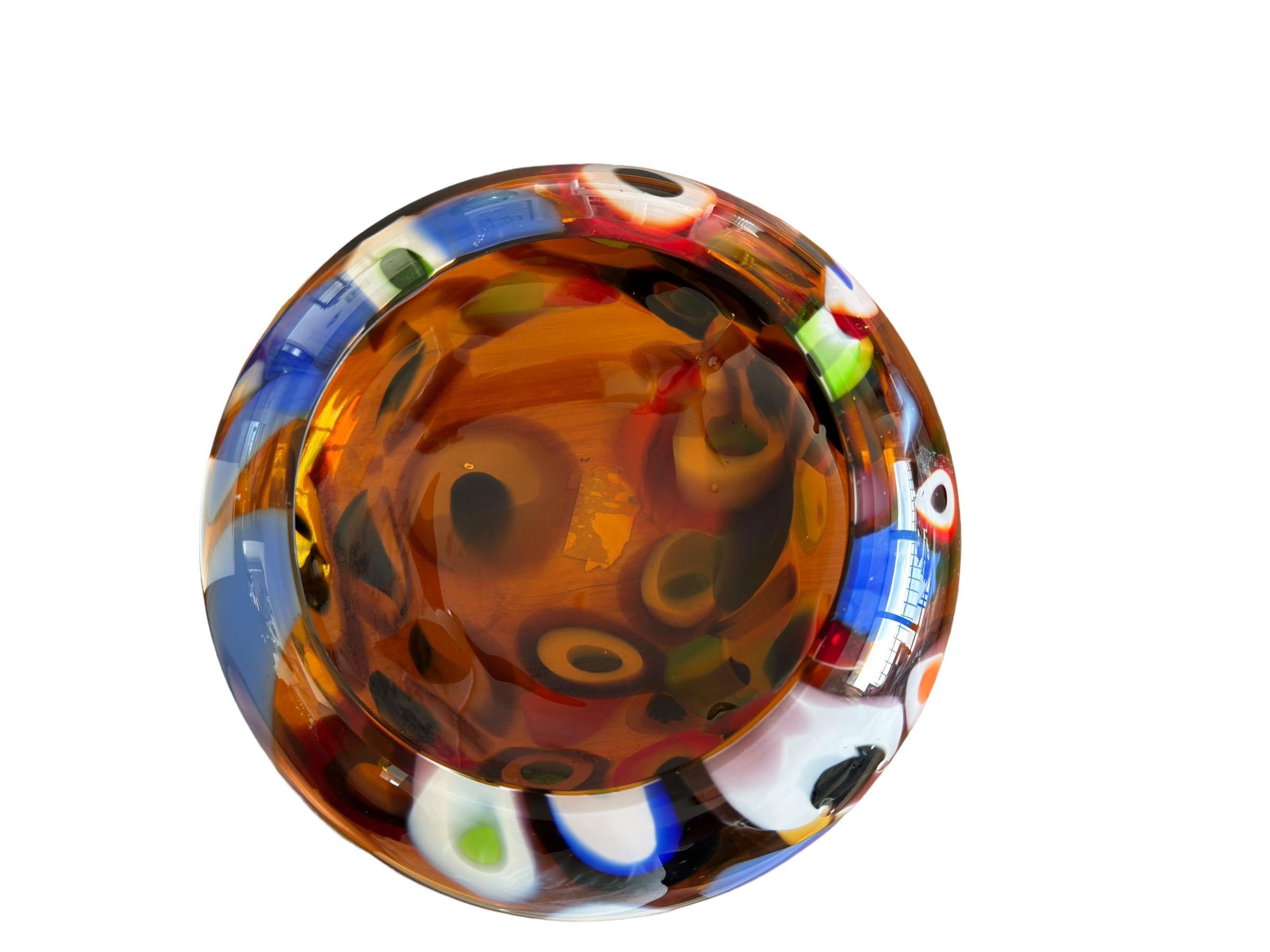 Large Mid Century Millefiori Bowl For Sale 1