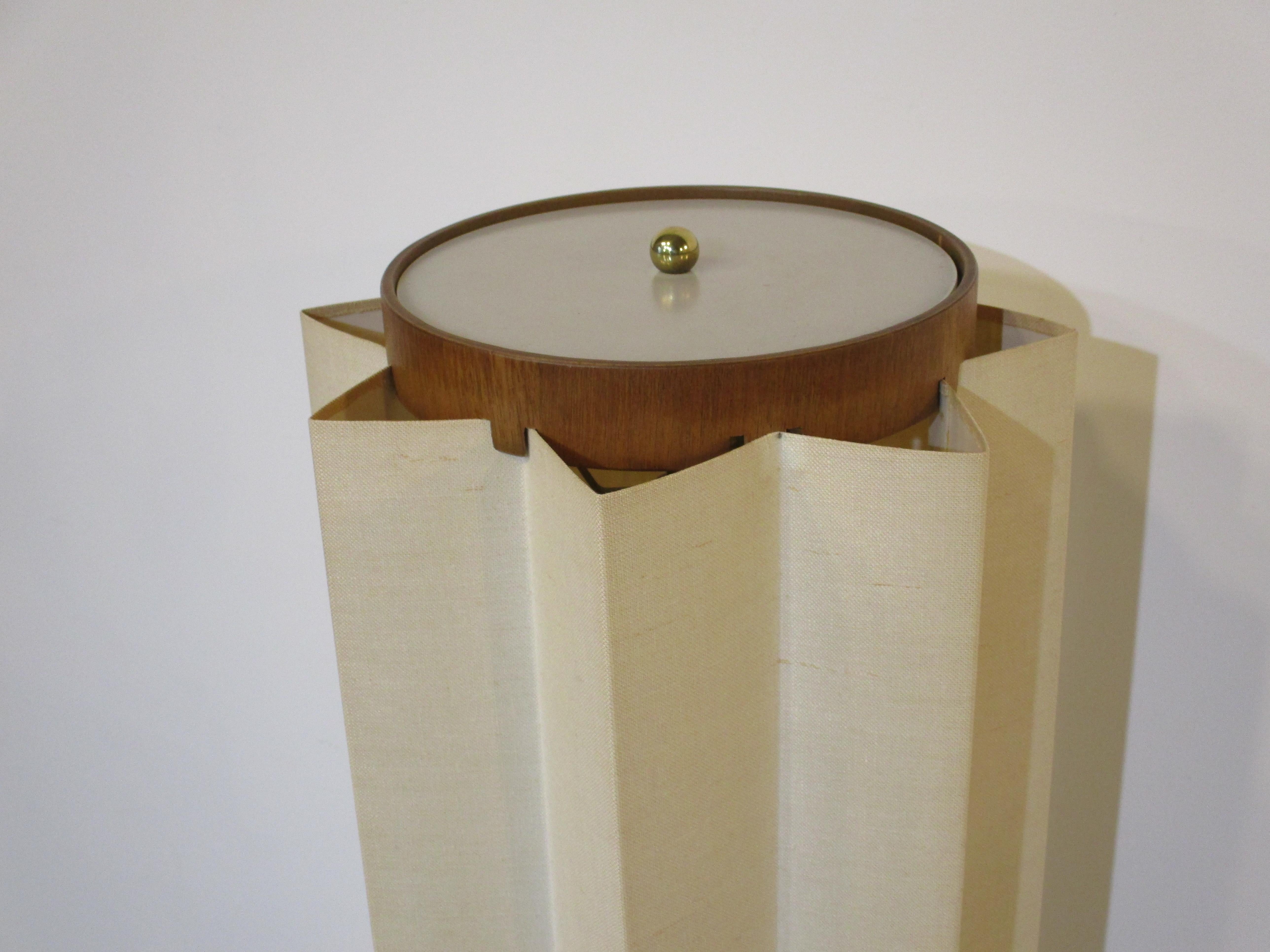 American Large Mid Century Modeline / Keal / Pearsall Styled Table Lamp