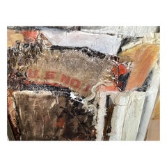Large Mid Century Modern Abstract Collage by Eileen Schreiber