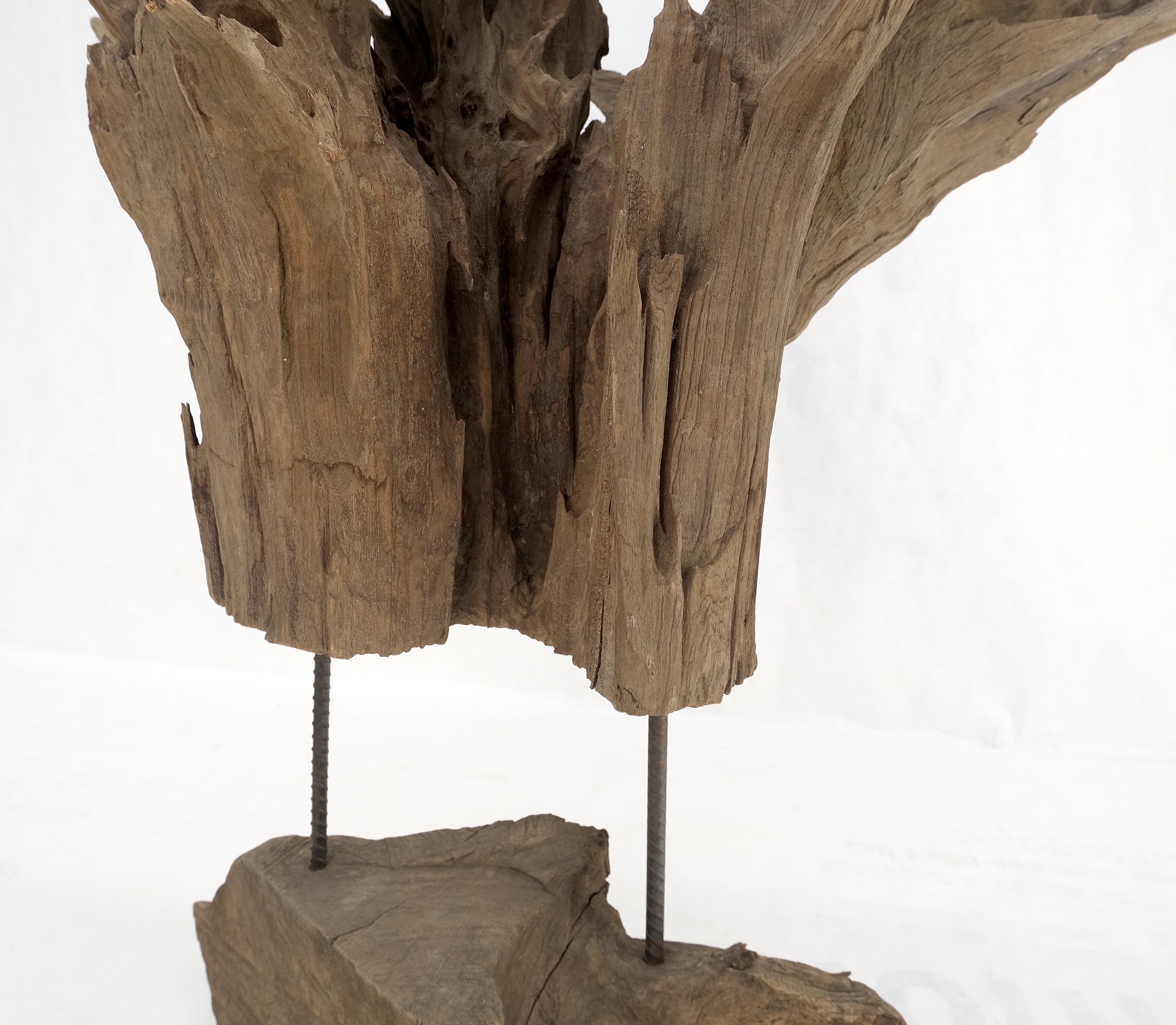 Large Mid-Century Modern Abstract Driftwood Floating Suspended Sculpture For Sale 4