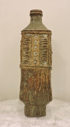 Large Mid-Century Modern American Studio Ceramic Stoneware Vase