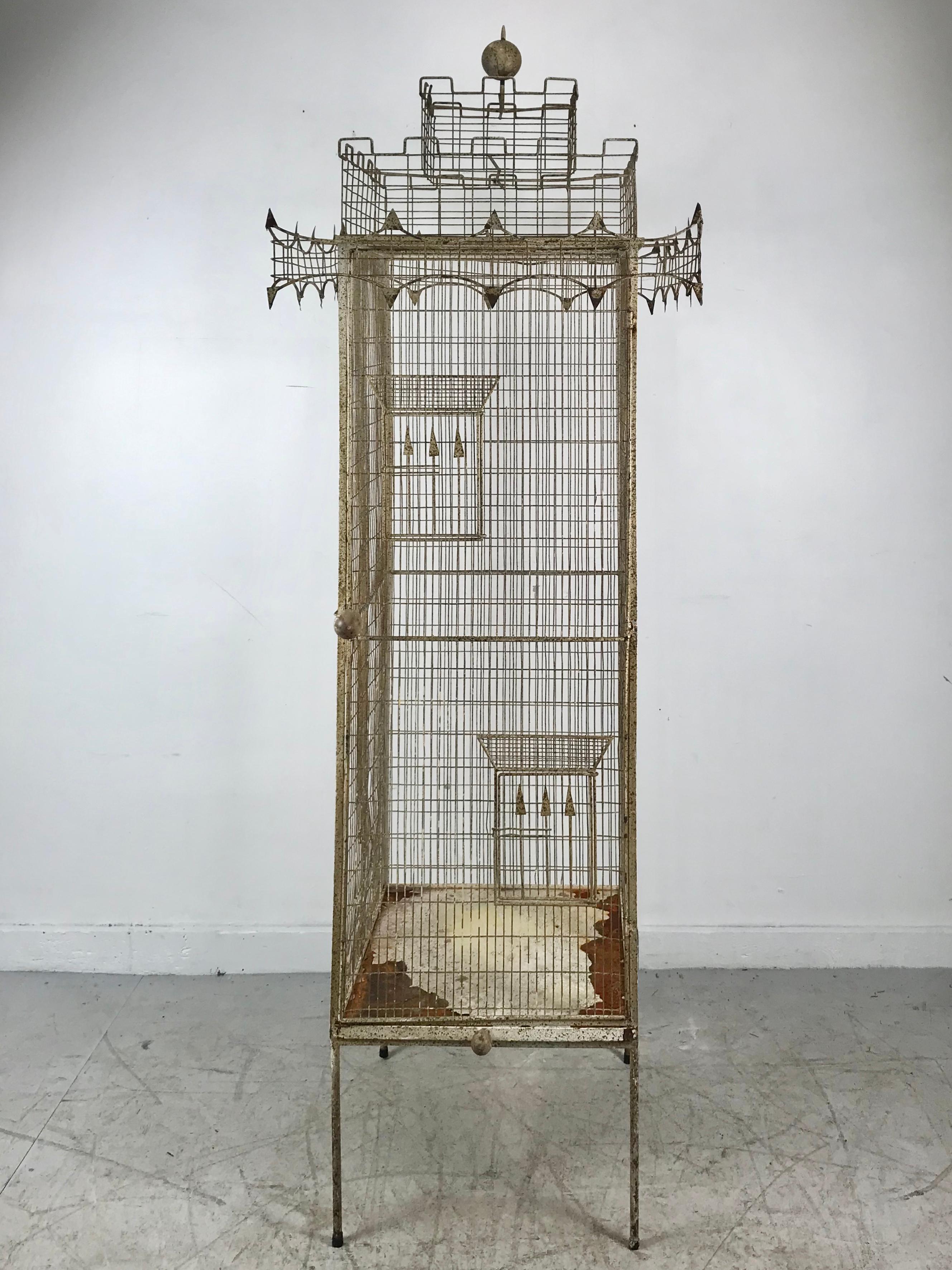 modern bird cage