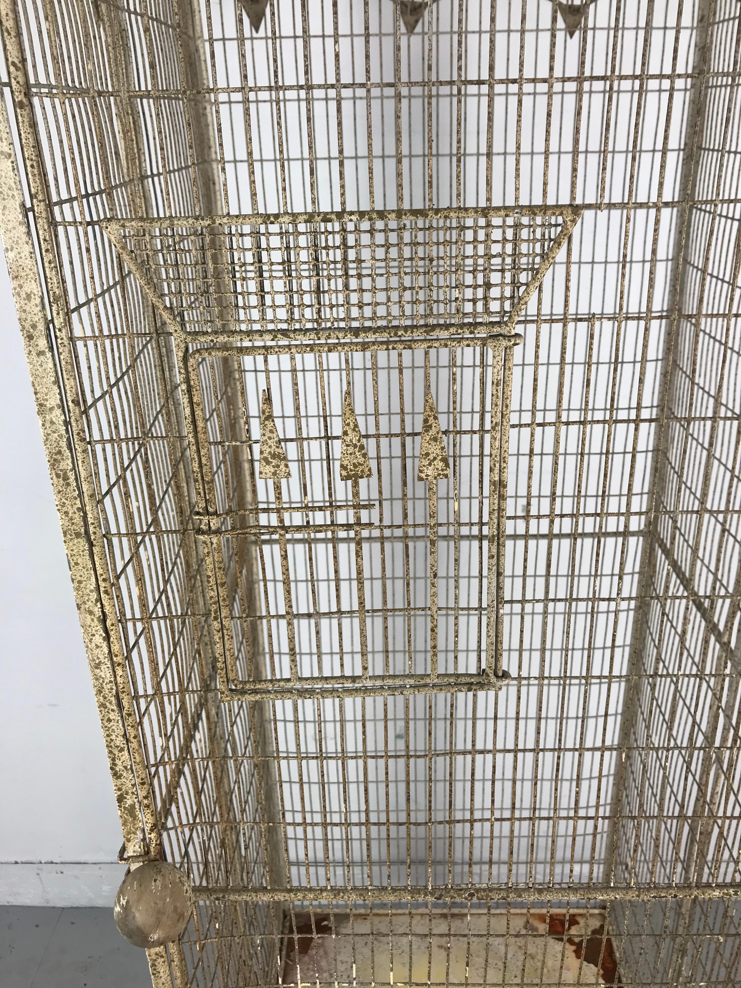 mid century bird cage